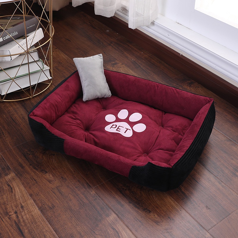 Ổ nệm chó mèo bàn chân chó. đệm ngủ giá rẻ 60cmx50cm