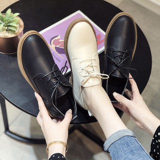 Giày Da Nữ Thời Trang Vintage