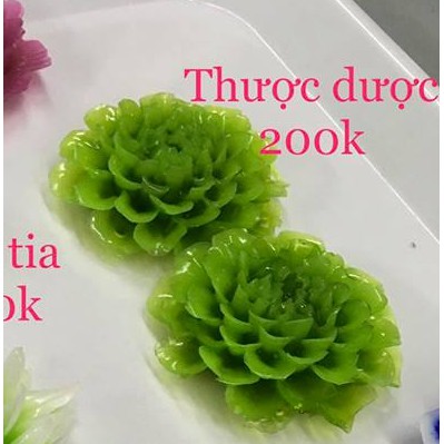 Khuôn rau câu 4D silicone Hoa thược dược (Kích thước 8cm)