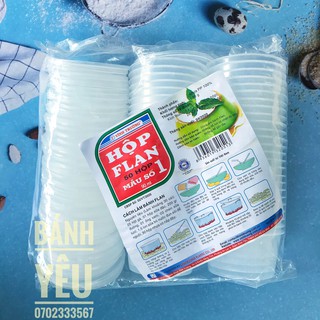 HỘP BÁNH FLAN TRÒN MẪU SỐ 1 ( lốc 50 hộp ) - BB04B