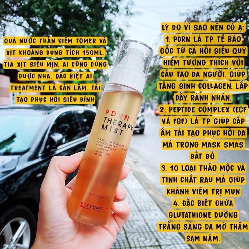 Chai Xịt Khoáng Tế Bào Gốc PDRN đảm bảo RÚNG ĐỘNG 2022