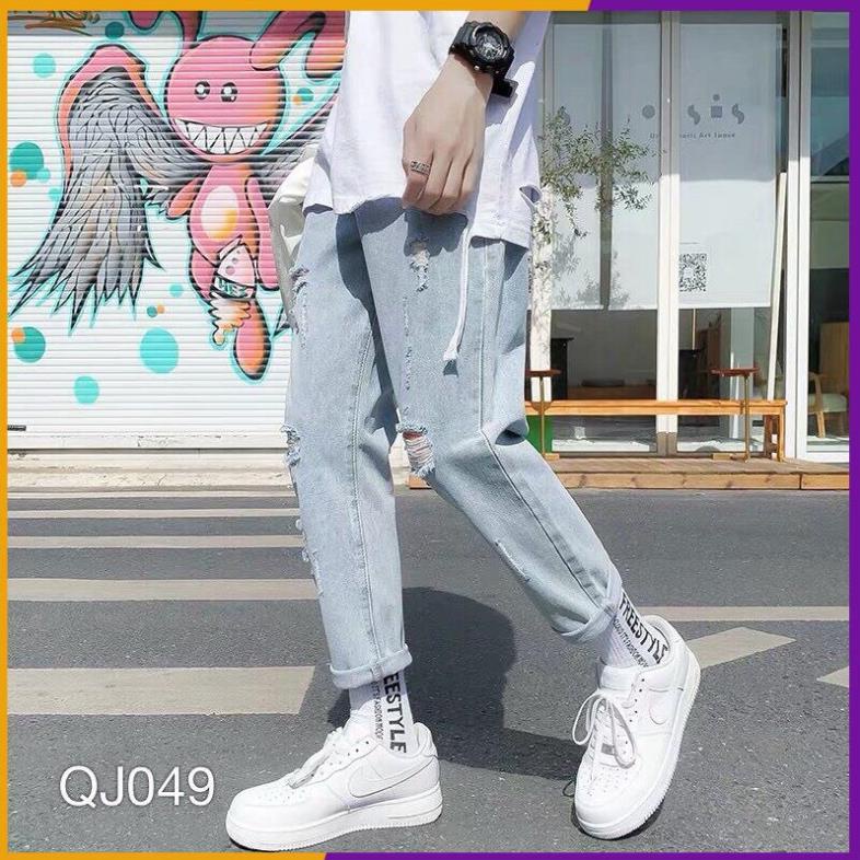 Quần Baggy Jean Nam Rách Đẹp Cao Cấp Hàng CHuẩn SHOP | BigBuy360 - bigbuy360.vn