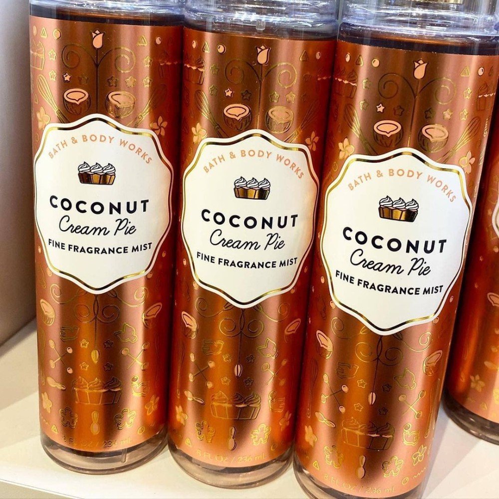 Xịt toàn thân Bodymist Bath & Body Works mùi Coconut Cream Pie  _
