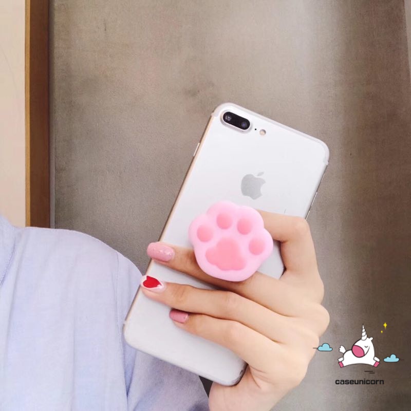 Giá đỡ điện thoại kiểu bật hình thú vật 3D đáng yêu