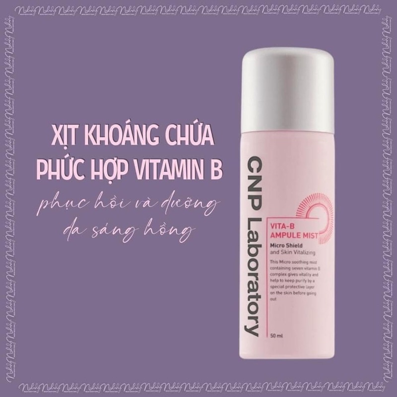 Xịt khoáng CNP Laboratory Vita B Ampoule Mist giúp dưỡng ẩm và làm trắng da