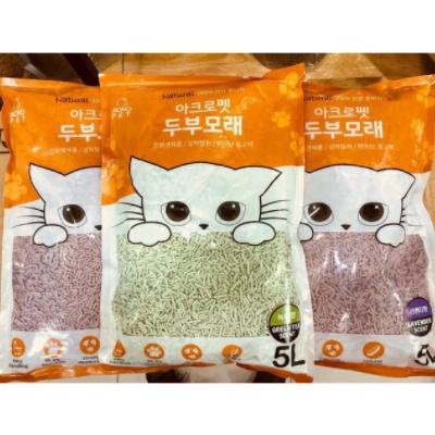 Cát Đâu Nành - Vệ Sinh cho Mèo TOFU ACRO PET 5L ( Nhập Khẩu Hàn Quốc )