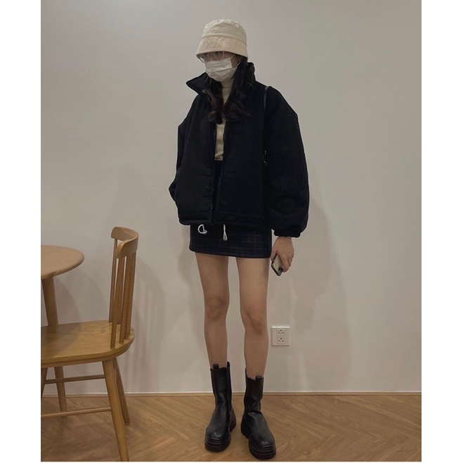 Áo Phao nhẹ trần bông siêu ấm dáng ngắn