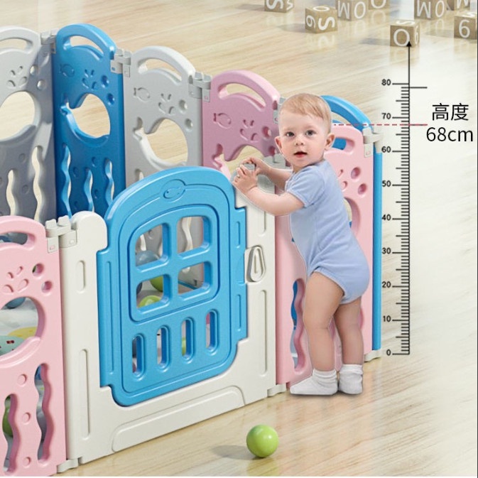 Quây Cũi Gấp Gọn VBABY Mẫu Mới 2022 Hình Con Cá