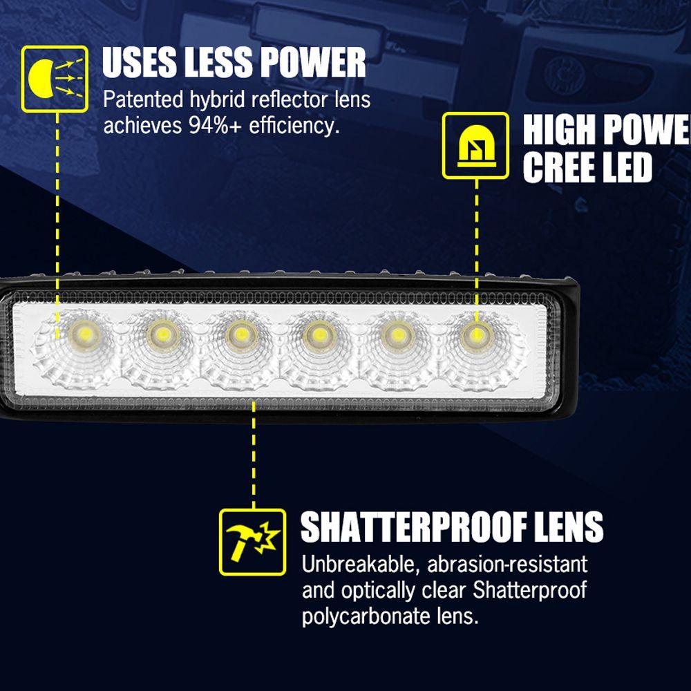 Đèn Led Sương Mù 6 Inch 18W Chất Lượng Cao Dành Cho Xe Hơi