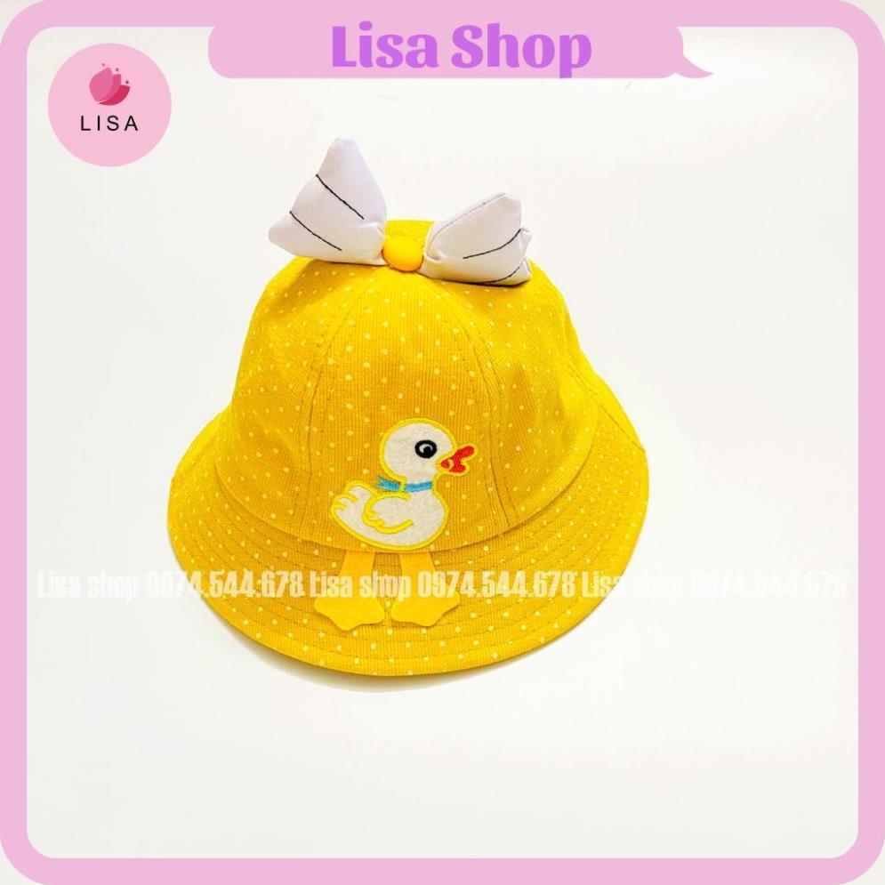 Mũ Xinh Bé Gái , Mũ Vành Gắn Nơ Đáng Yêu, Vải Mềm Gấp Gọn Bỏ Túi Lisa, M53