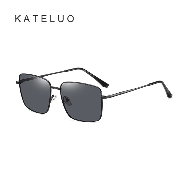 Kính mát phân cực KATELUO CJ20152 gọng thép không gỉ thời trang tùy chọn màu sắc cho nam