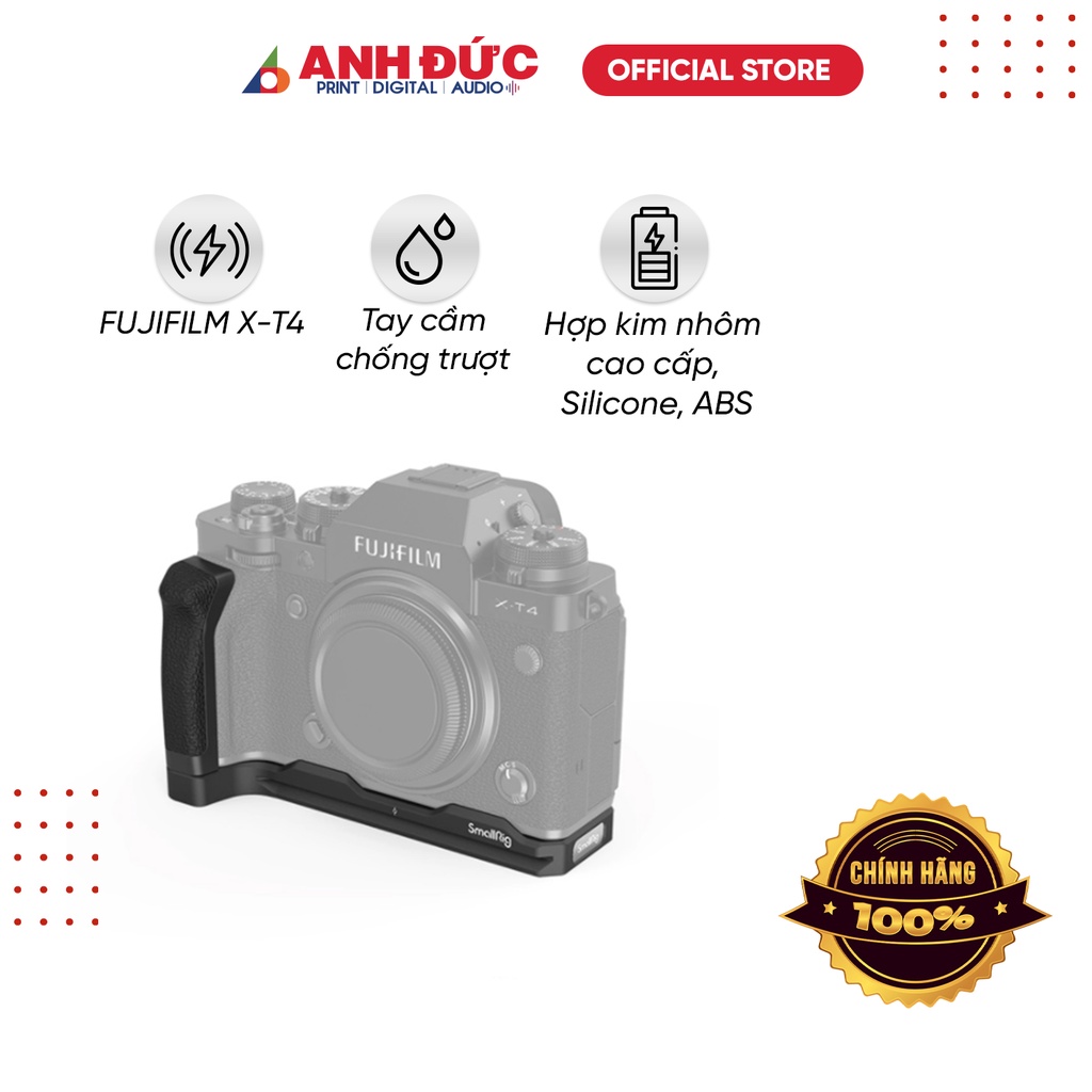 Khung Máy Ảnh SmallRig L-Shape Grip for Fujifilm X-T4 - LCF2813, Hàng Chính Hãng Bảo Hành 12 Tháng Toàn Quốc