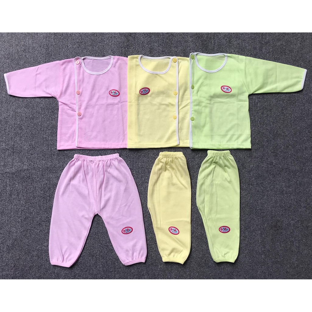 Bộ quần áo sơ sinh dài tay Baby Born cotton cao cấp, mềm mại, thấm hút mồ hôi, phơi nhanh khô - 2X MART