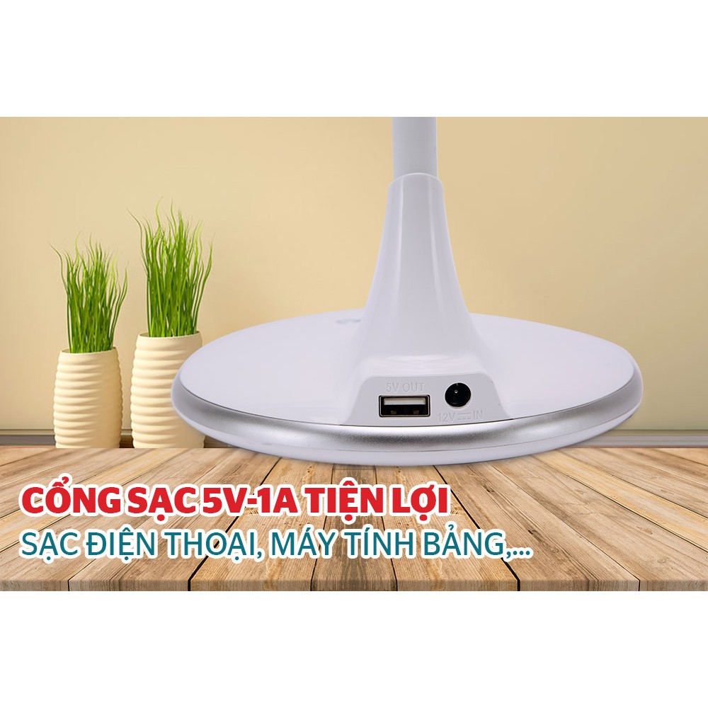 Đèn bàn bóng LED APEX APE-03LED - Bảo hành chính hãng 12 tháng