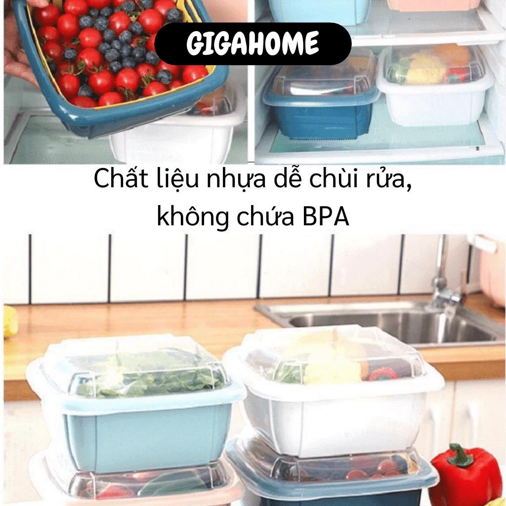 Bộ rổ thau thông minh   GIÁ VỐN]  Bộ rổ kèm thau có nắp đậy đa năng bền đẹp 9496