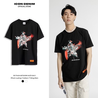 Áo Thun Nam ICON DENIM Họa Tiết Artwork Ngôi Sao 1 AT101001