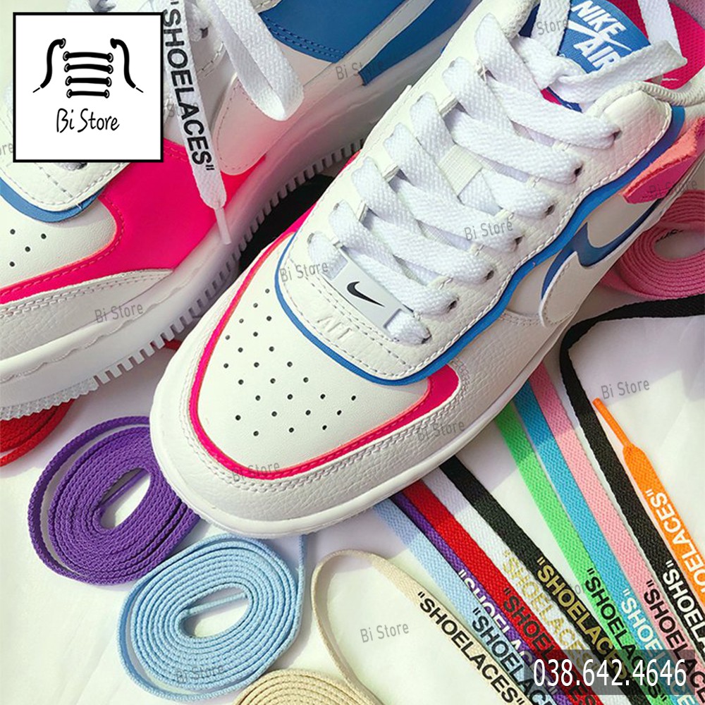 [𝗕𝗮́𝗻 𝘁𝗵𝗲𝗼 𝗰𝗮̣̆𝗽] Dây giày dẹt OFF WHITE có chữ SHOELACES ở đuôi [𝗕𝗮̉𝗻𝗴 𝟮𝟱 𝗺𝗮̀𝘂] có clip + ảnh chụp thật