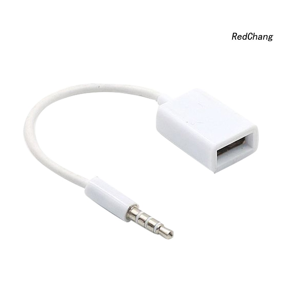 Cáp âm thanh phích USB sang cổng jack 3.5mm AUX cho ô tô