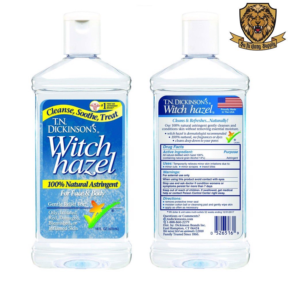 Nước pha mực tattoo WITCH HAZEL DICKINSONS 16OZ