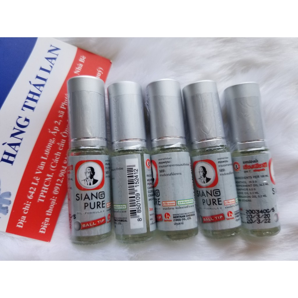 Dầu gió lăn siang pure oil  FORMULA I BALL TIP 3CC- Dầu gió ông già