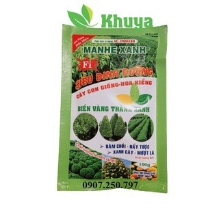 Phân bón trung lượng Manhe Xanh gói 100gr Biến vàng thành xanh