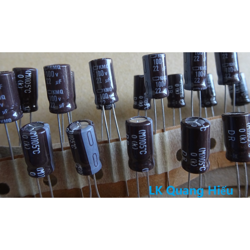 Tụ hóa 100v 22uf chính hãng Nippon Chemi-Con