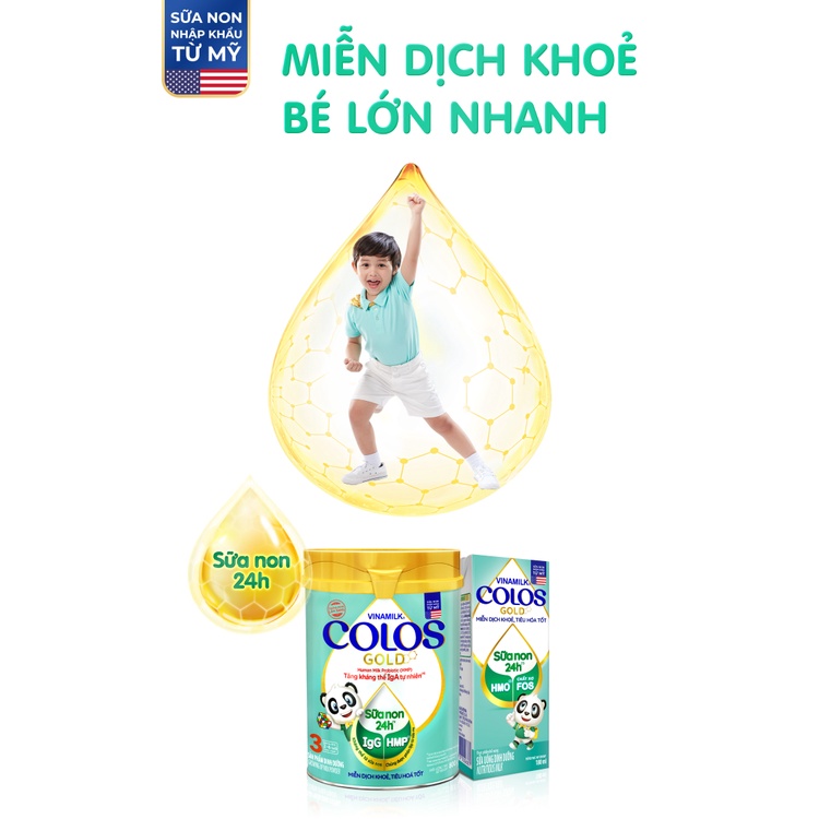 SỮA BỘT VINAMILK COLOSGOLD 1,2,3 800G - TĂNG CƯỜNG MIỄN DỊCH
