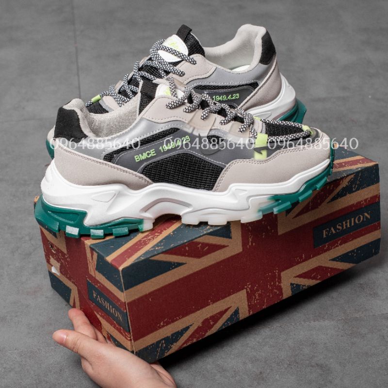 🔥 Siêu sốc 3 ngày vàng 🎁 Nhập mã freeship_Giày Sneaker Youthful Vigor da lộn phản quang đế kép siêu bền phong cách cá tí