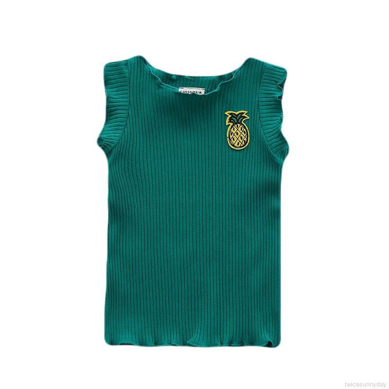 Áo thun ba lỗ in hình trái tim cho bé gái