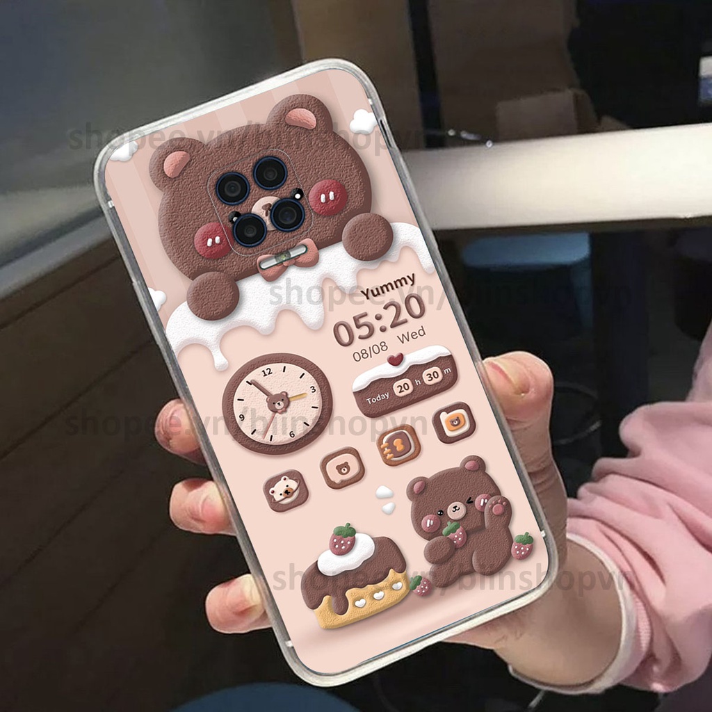 Ốp Vsmart Aris / Aris Pro in 3D icon gấu nổi siêu xinh, siêu đáng yêu, cá tính phong cách