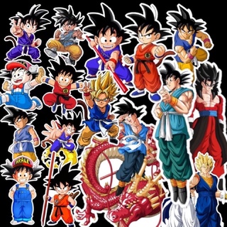 Bộ Sticker Songoku Dán vali điện thoại laptop