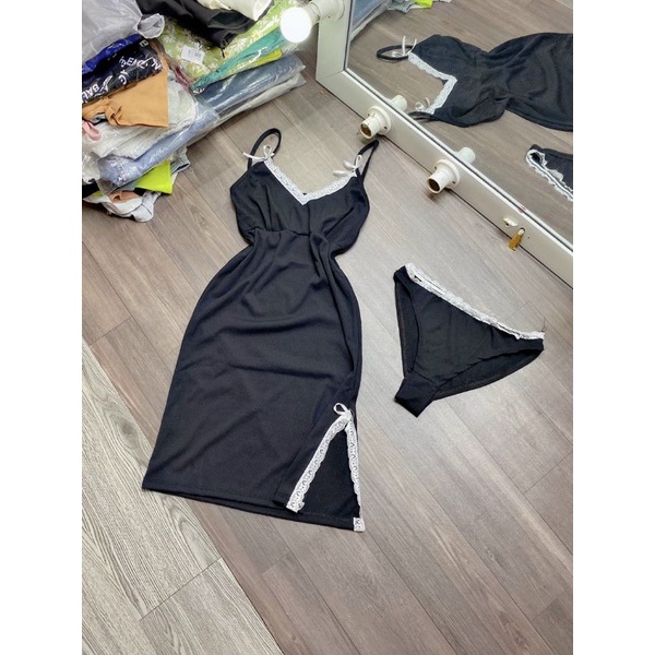 ĐẦM NGỦ 2 DÂY XẺ, TẶNG KÈM CHIP XINH