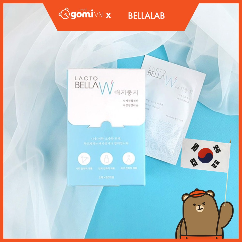 Khăn Ướt Vệ Sinh Phụ Nữ Bellalab Lactobella W GomiMall