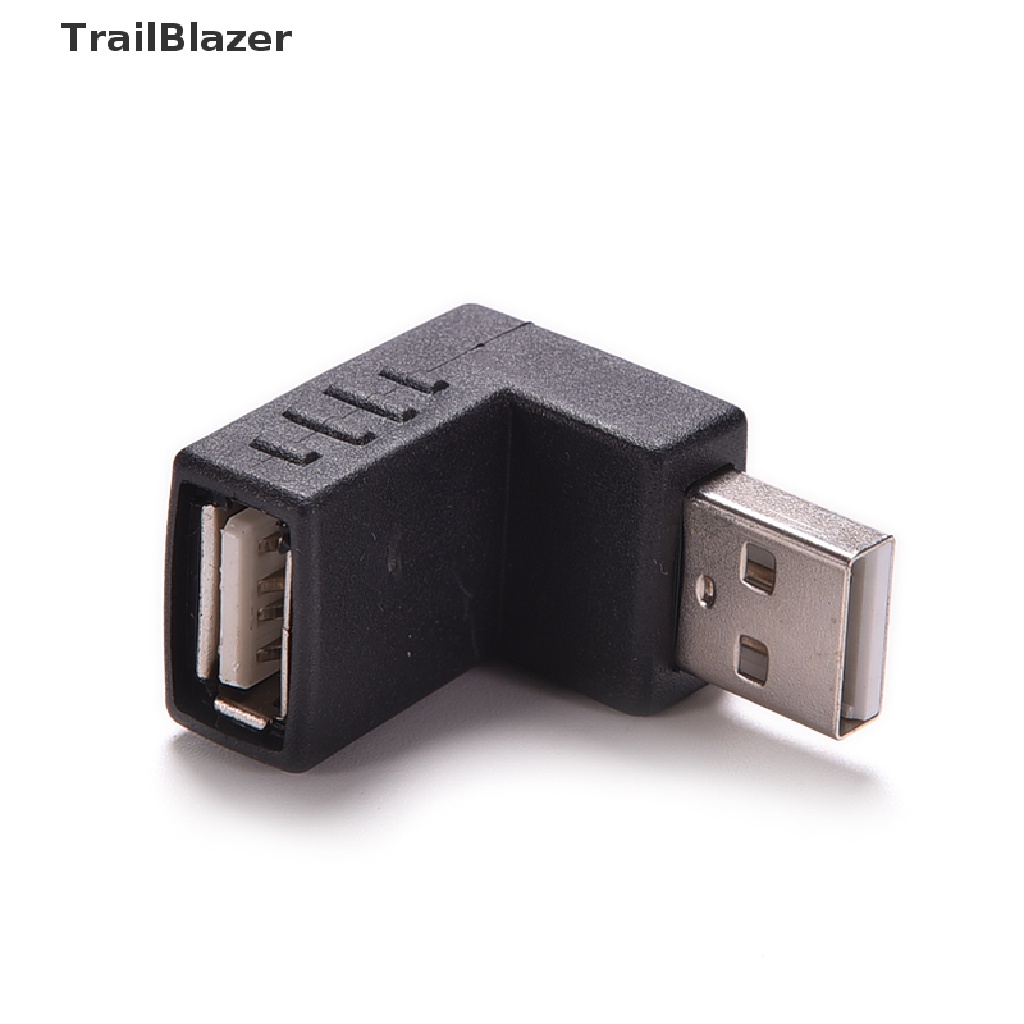 Tbvn Best Offer USB 2.0 Male to Female 90 Degree Angled Coupler Adapter Connector Jelly