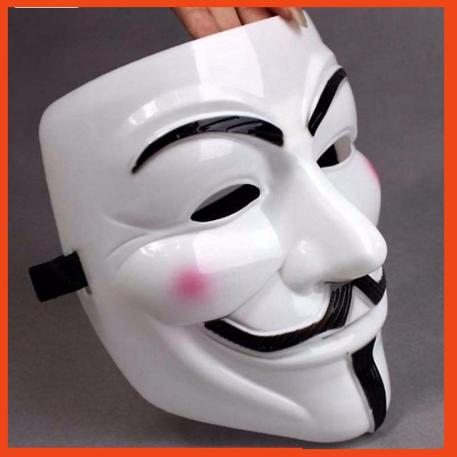 Mặt nạ Hacker mặt nạ Anonymous hóa trang Trắng đẹp