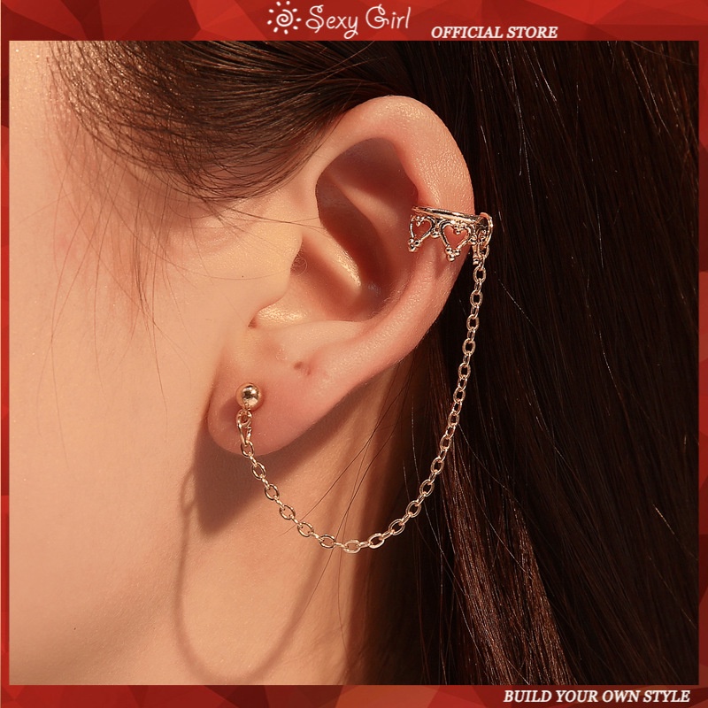 1 Bông Tai Thời Trang Kiểu Kẹp Hình Vương Miện Kiểu Punk Cho Nữ