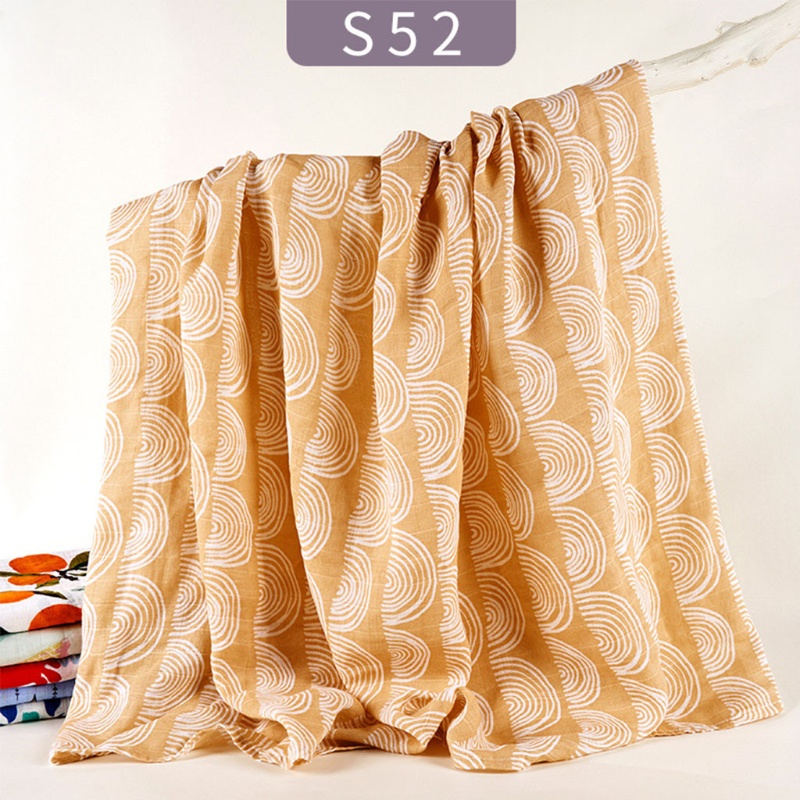 Chăn Quấn Em Bé Chất Liệu Cotton Mềm Mại In Họa Tiết Xinh Xắn