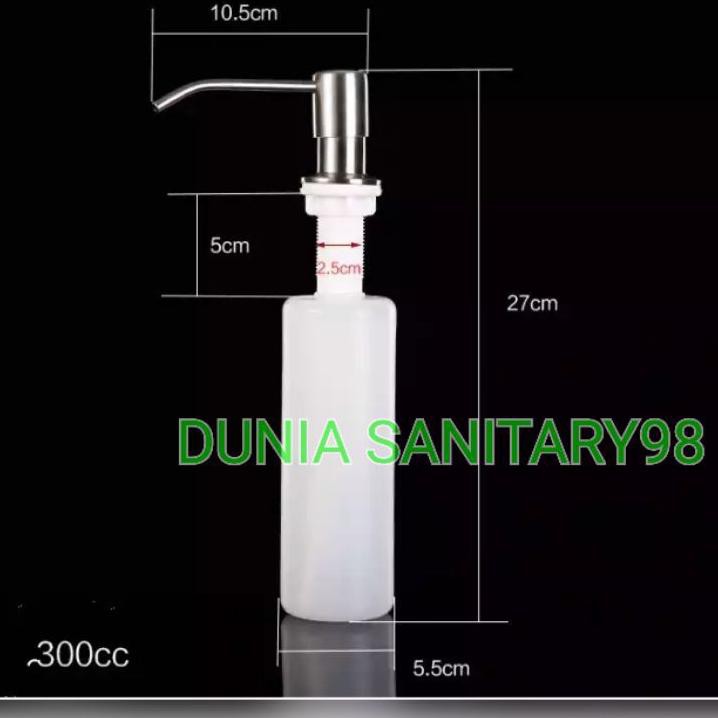 Bình Đựng Xà Phòng Rửa Chén Bằng Thép Không Gỉ Đen