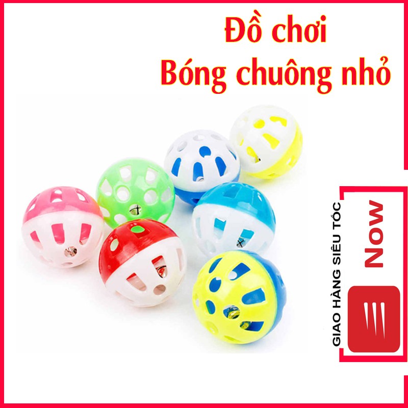 Đồ Chơi Bóng Chuông Bóng Cầu Vồng Cho Mèo Tập Chạy Đùa Nghịch Thay Chuột - Bobo Pet Shop Hà Nội