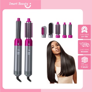 Máy sấy tóc đa năng 5in1, máy làm tóc đa năng, máy tạo kiểu tóc tự động uốn xoăn làm phồng cao cấp