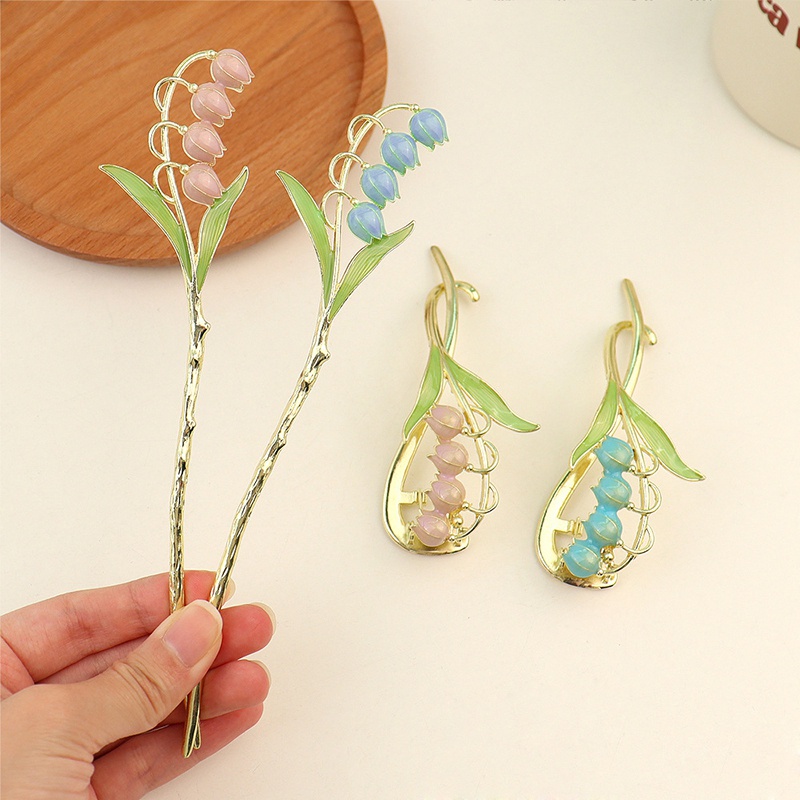 Kẹp Tóc Hoa Tulip / Cá Mập Đơn Giản Thời Trang Hàn Quốc Cho Nữ