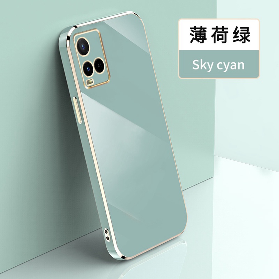 Ốp lưng Vivo Y21S ốp lưng Vivo Y21 ốp lưng Vivo Y33S Ốp Điện Thoại tpu Silicon Mềm Chống Rơi Mạ Điện Màu Trơn Cho Vivo Y21 Y21S Y33S T1X 5G
