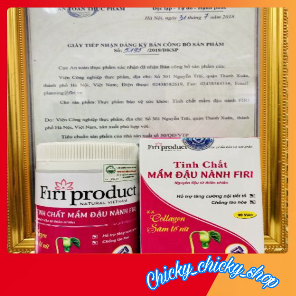 (Inbox nhận mã)Tinh chất mầm đậu nành FIRI(mẫu mới)