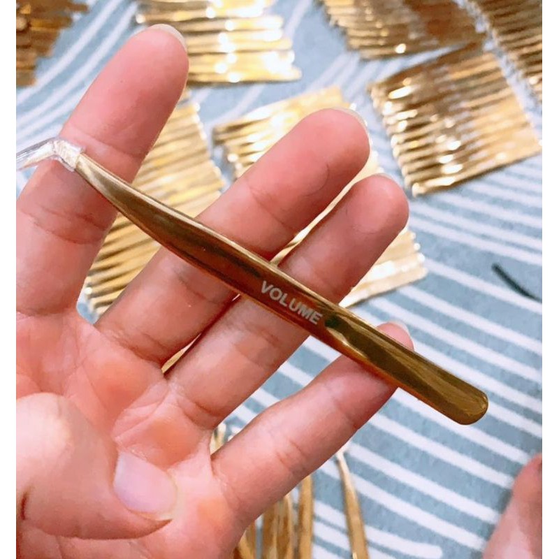 Nhíp Volume Vàng tạo fan nối mi