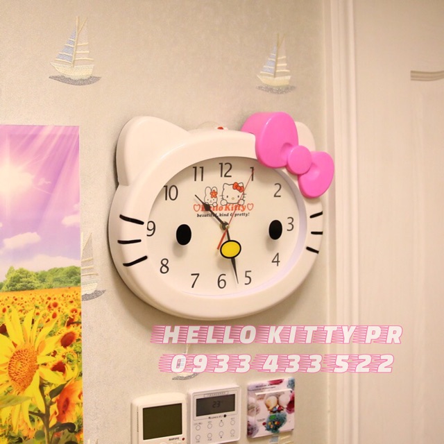 Đồng hồ treo tường Hello Kitty