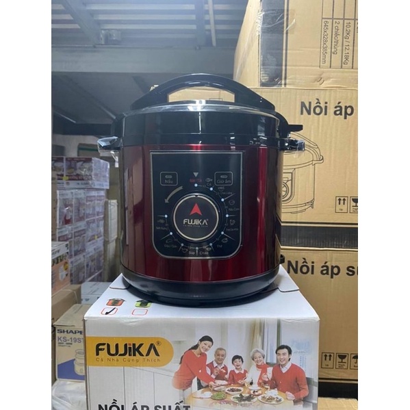 [Mã 154ELSALE2 giảm 7% đơn 300K] NỒI ẤP SUẤT ĐA NĂNG FUJIKA 6L (HẦM,NẤU CHÁO,NẤU CƠM,HẤP HẢI SẢN VV..)