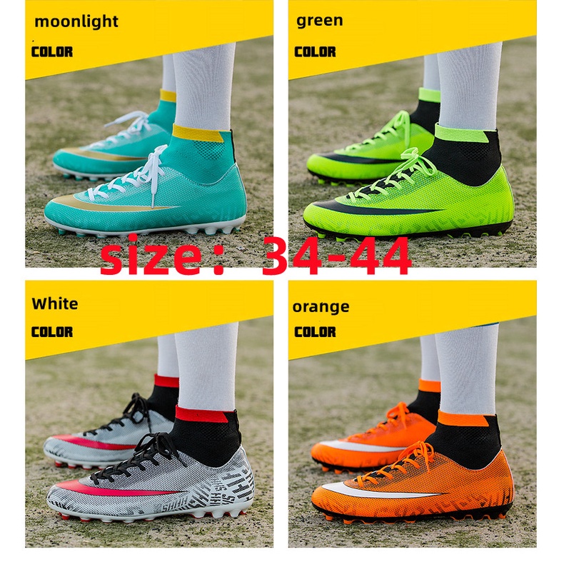 Giày Đá Banh Cổ Cao Có Size 34-44 Năng Động Thời Trang 🌈