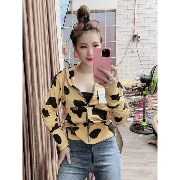 Áo Khoác Bò Sữa Siêu Hot