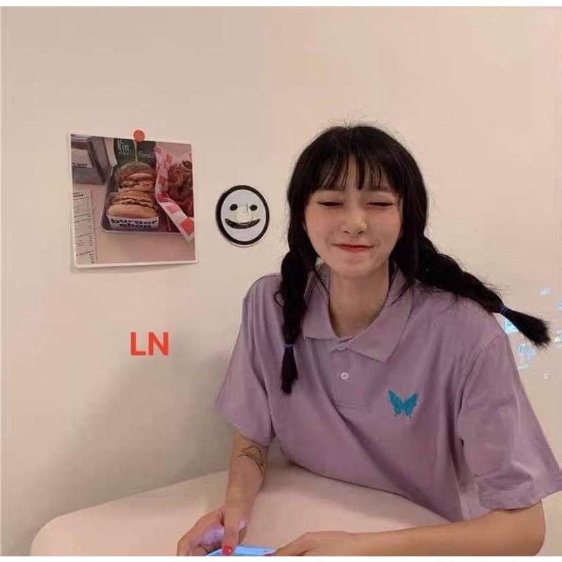 Áo polo bướm xanh LN11