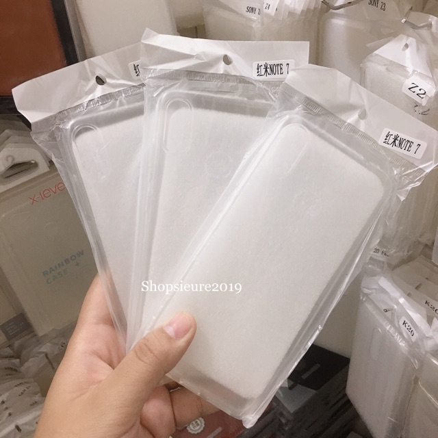 Combo 3 ốp dẻo Xiaomi Redmi Note 7/ Note 7 Pro silicon mỏng trong suốt